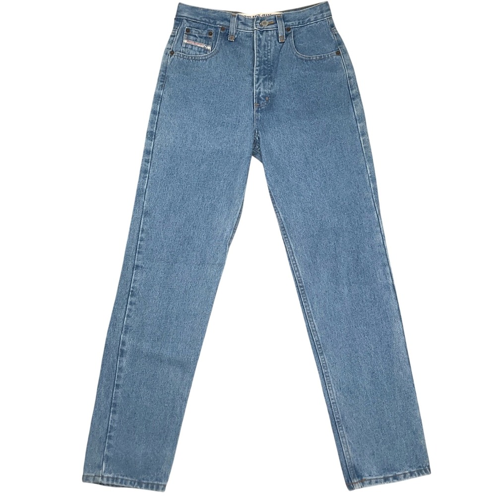 Diesel Jeans Womens 12 Blue Mom Straight‎ Leg Western High Denim Deadstock VTG